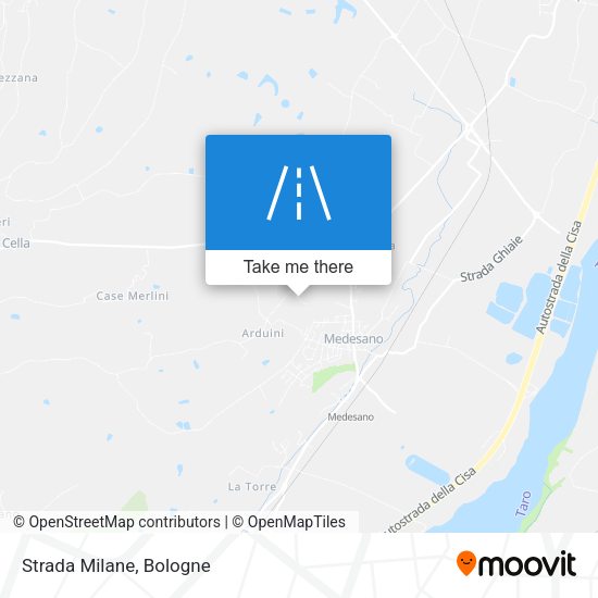 Strada Milane map