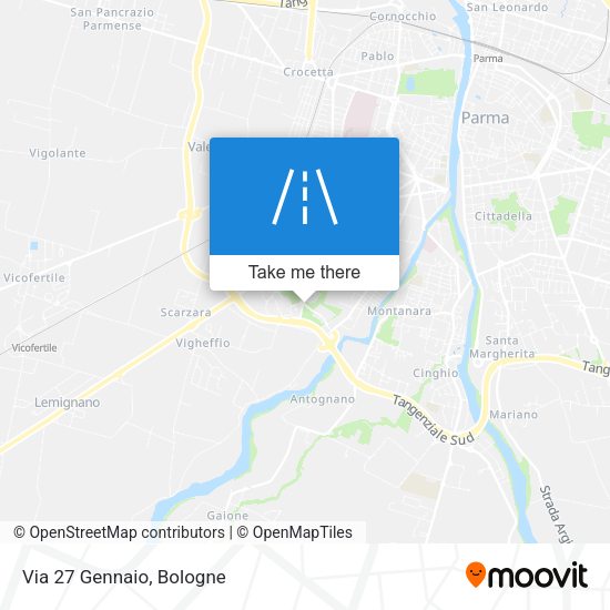Via 27 Gennaio map