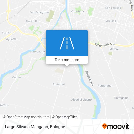 Largo Silvana Mangano map
