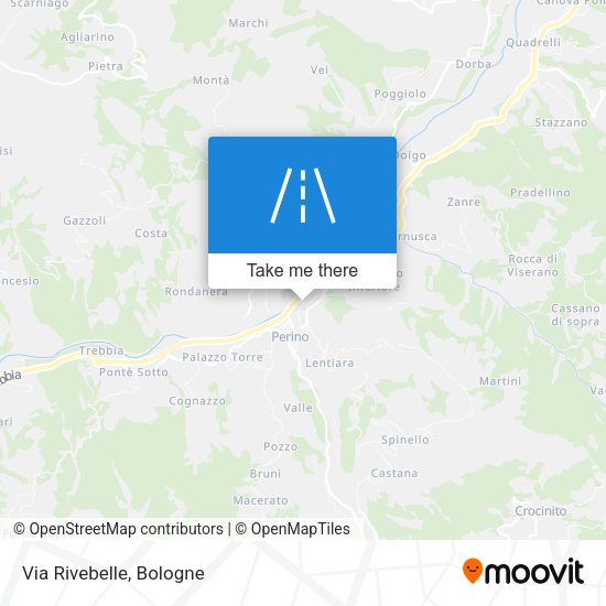 Via Rivebelle map