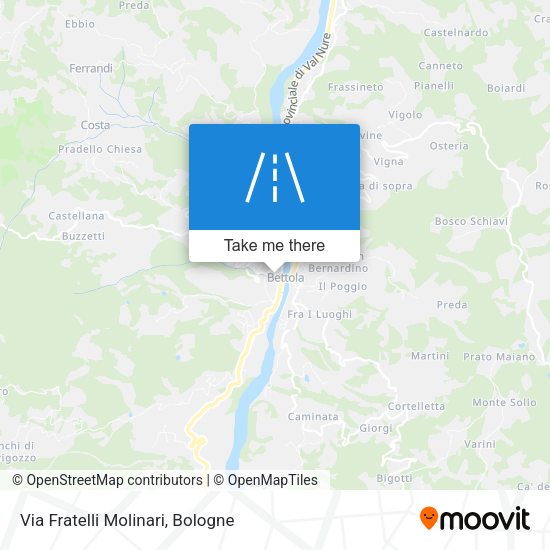 Via Fratelli Molinari map