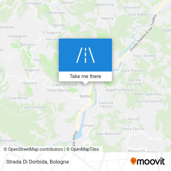 Strada Di Dorbida map