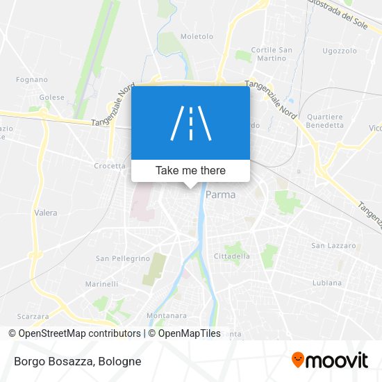 Borgo Bosazza map