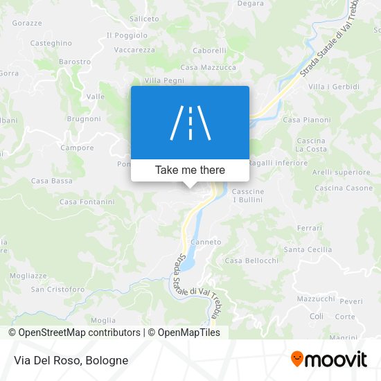 Via Del Roso map