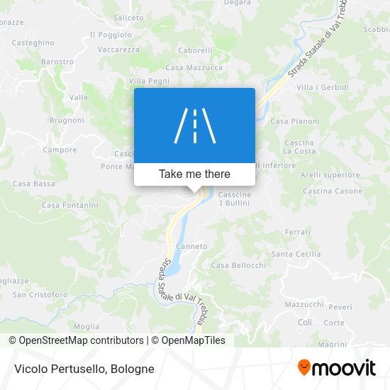 Vicolo Pertusello map