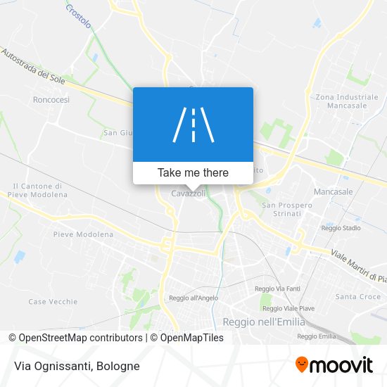 Via Ognissanti map