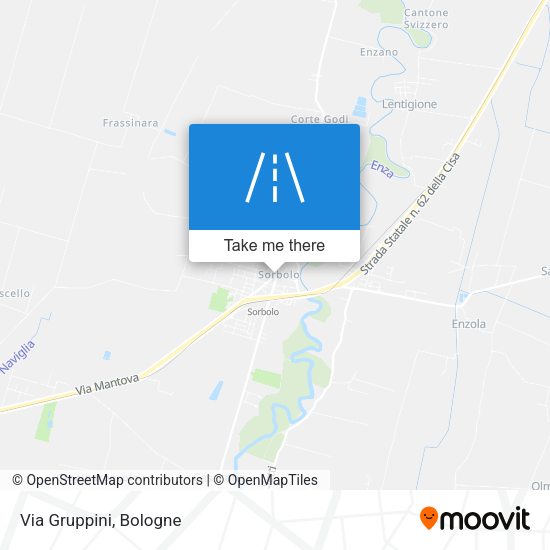 Via Gruppini map