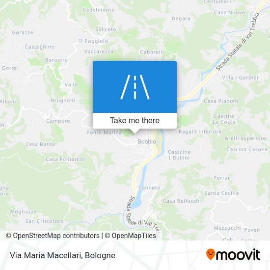 Via Maria Macellari map