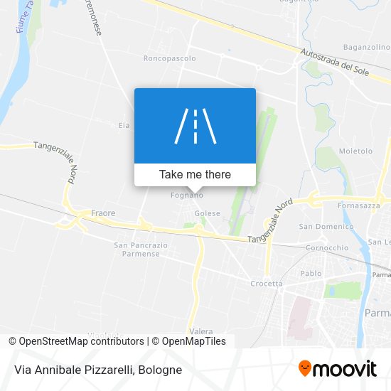 Via Annibale Pizzarelli map
