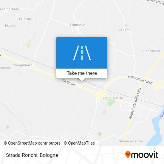 Strada Ronchi map