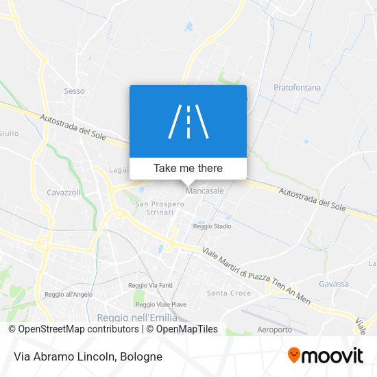 Via Abramo Lincoln map