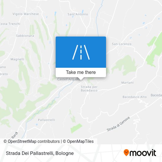 Strada Dei Pallastrelli map