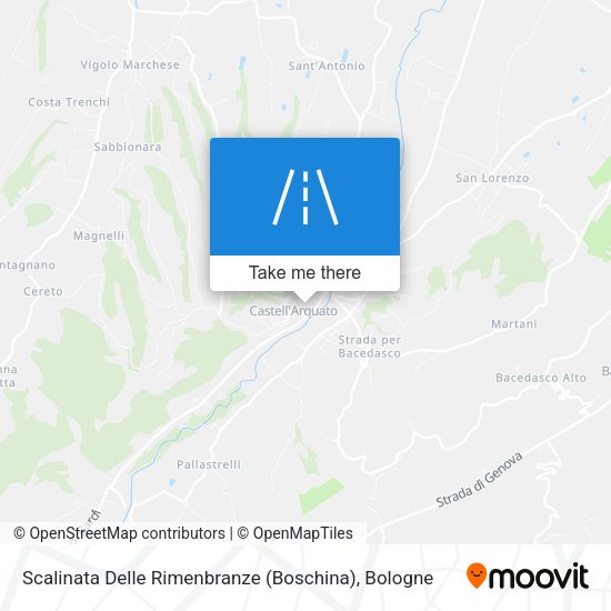Scalinata Delle Rimenbranze (Boschina) map