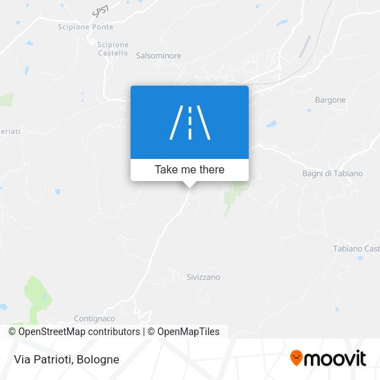 Via Patrioti map