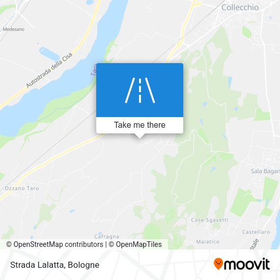 Strada Lalatta map