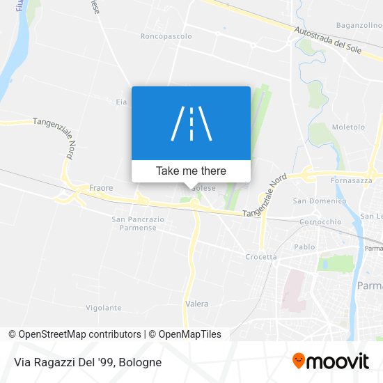 Via Ragazzi Del '99 map