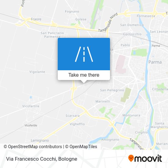 Via Francesco Cocchi map