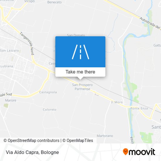 Via Aldo Capra map
