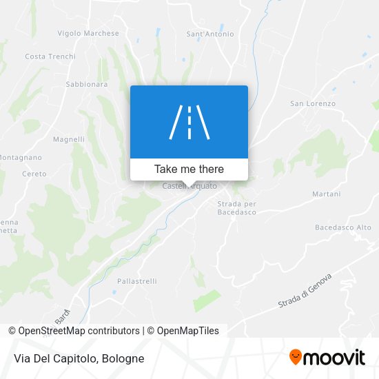 Via Del Capitolo map