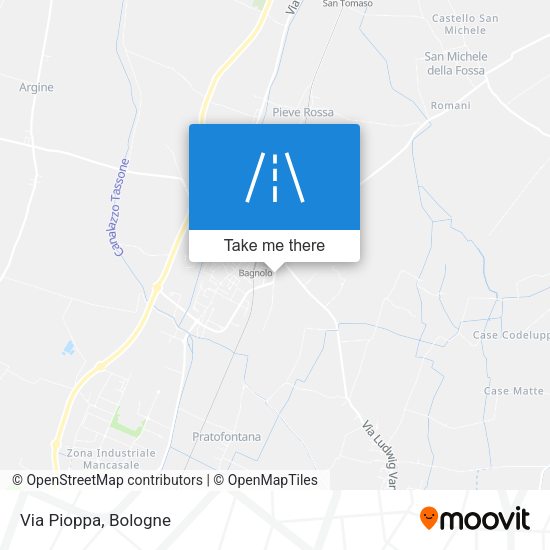 Via Pioppa map