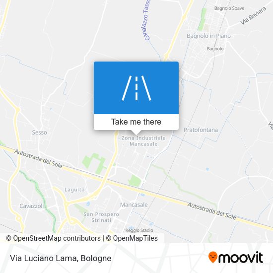 Via Luciano Lama map