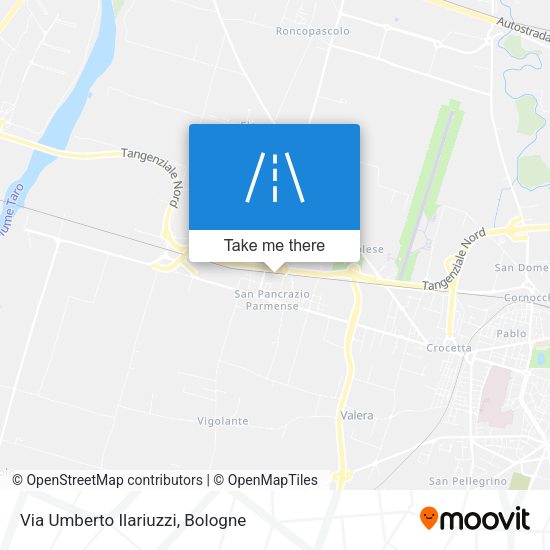 Via Umberto Ilariuzzi map