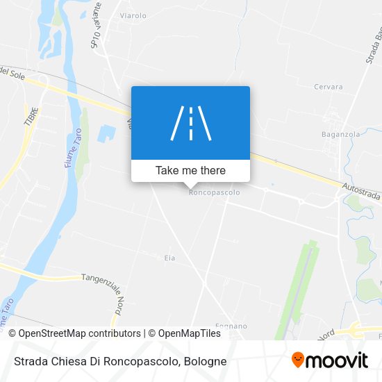 Strada Chiesa Di Roncopascolo map