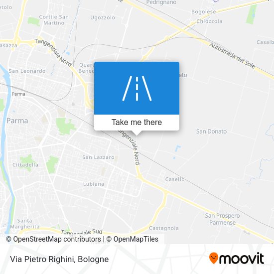 Via Pietro Righini map