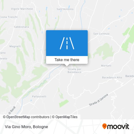 Via Gino Moro map