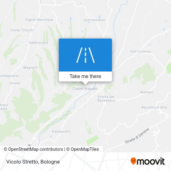 Vicolo Stretto map