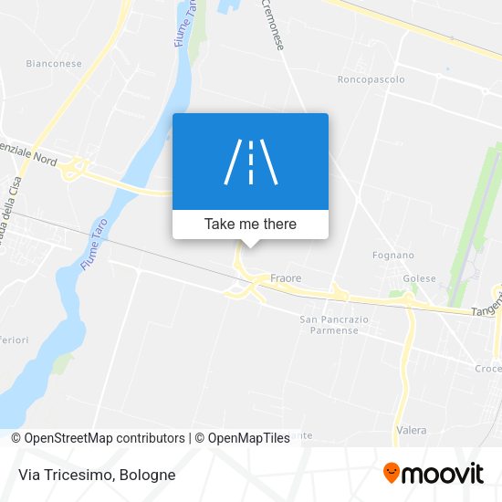 Via Tricesimo map