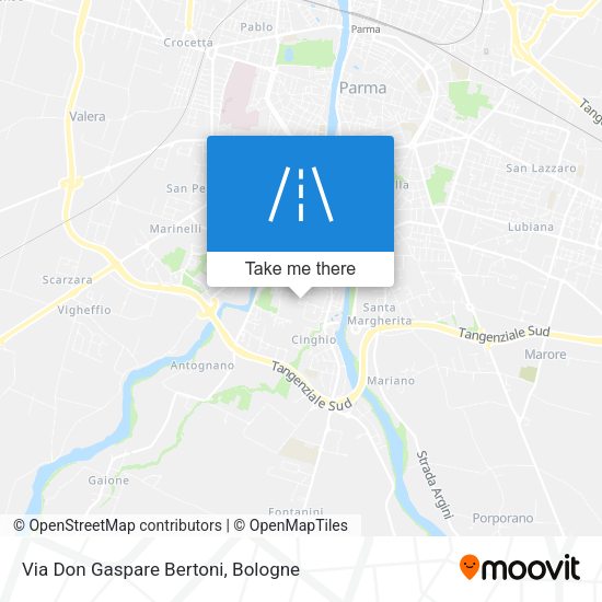 Via Don Gaspare Bertoni map