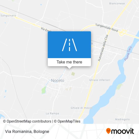 Via Romanina map