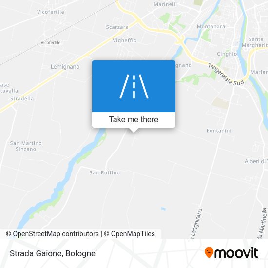 Strada Gaione map