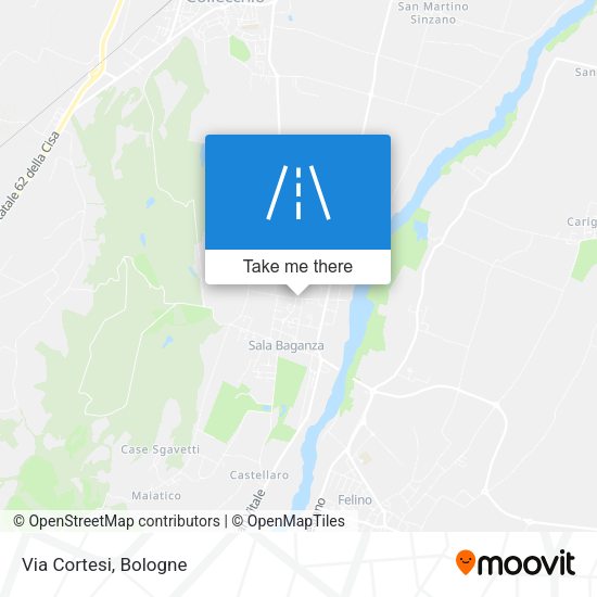 Via Cortesi map