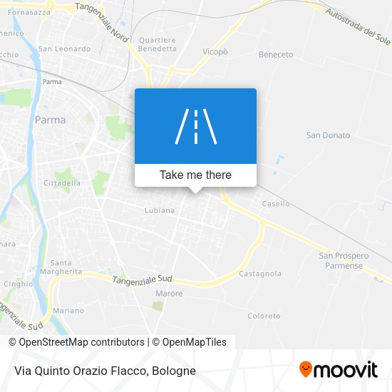 Via Quinto Orazio Flacco map