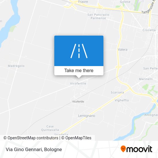 Via Gino Gennari map