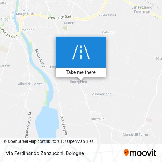 Via Ferdinando Zanzucchi map