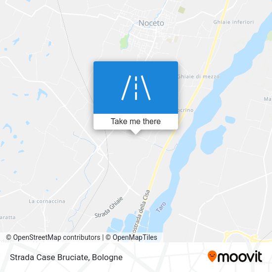 Strada Case Bruciate map