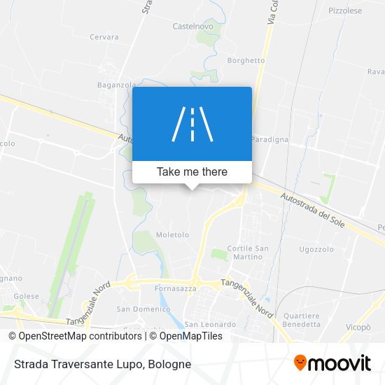 Strada Traversante Lupo map