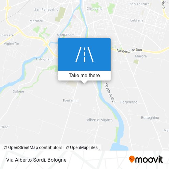 Via Alberto Sordi map