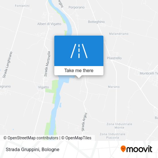 Strada Gruppini map