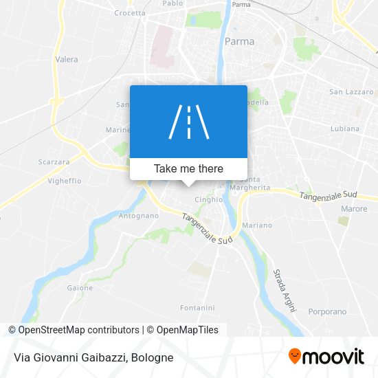 Via Giovanni Gaibazzi map