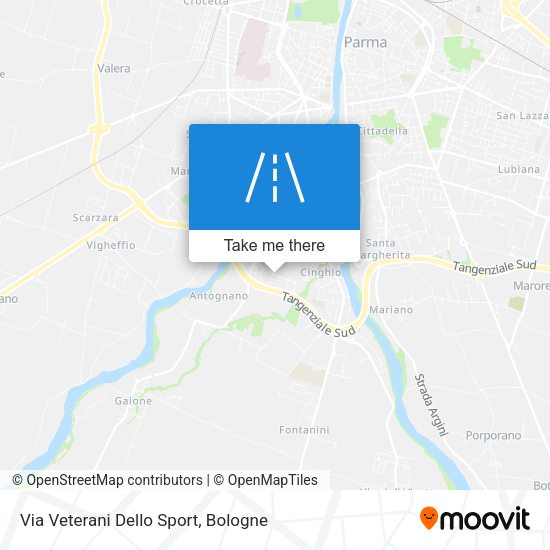 Via Veterani Dello Sport map