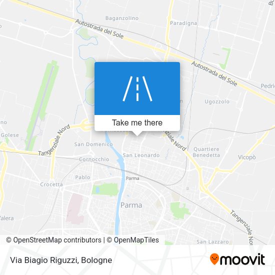 Via Biagio Riguzzi map