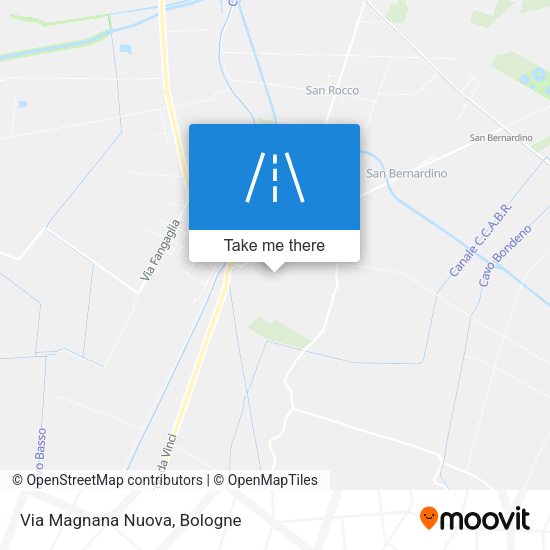 Via Magnana Nuova map