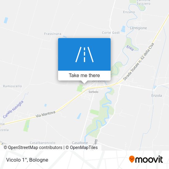 Vicolo 1° map
