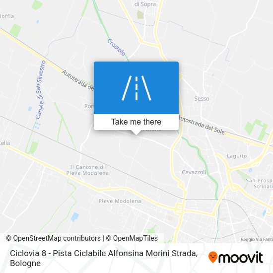 Ciclovia 8 - Pista Ciclabile Alfonsina Morini Strada map