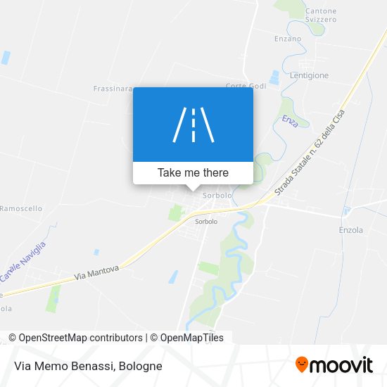 Via Memo Benassi map