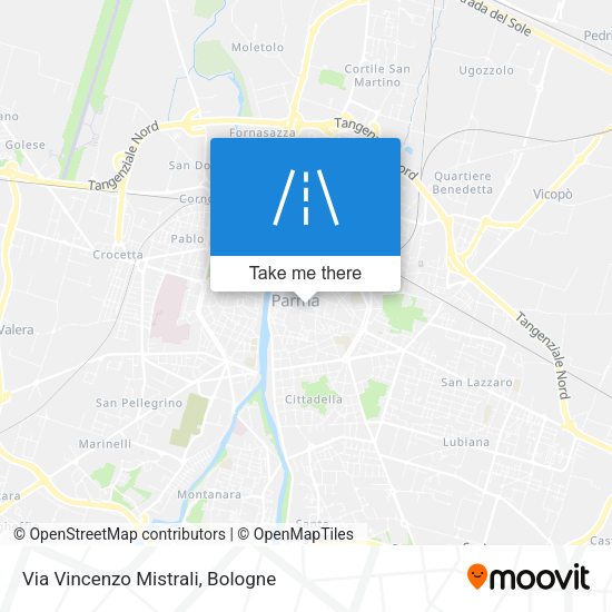 Via Vincenzo Mistrali map